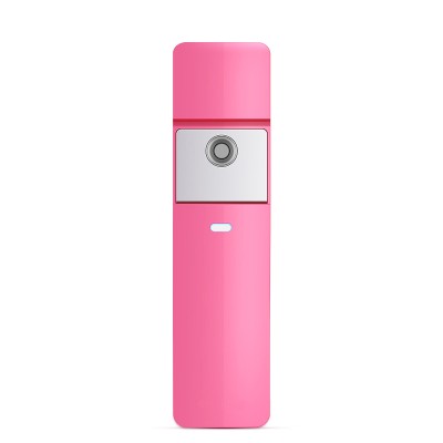 USB Rechargeable Handy Cool Mist Spray Facial Mister Sliding Hydrating Skin Care Mini Facial Steamer